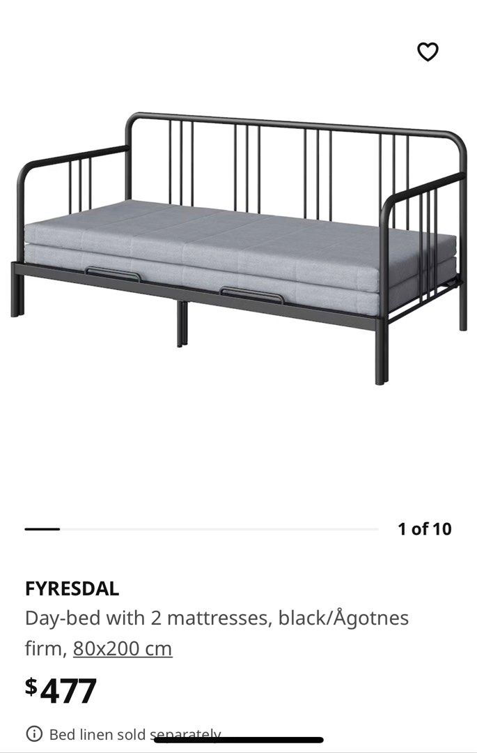 Ikea day bed, Furniture & Home Living, Furniture, Bed Frames
