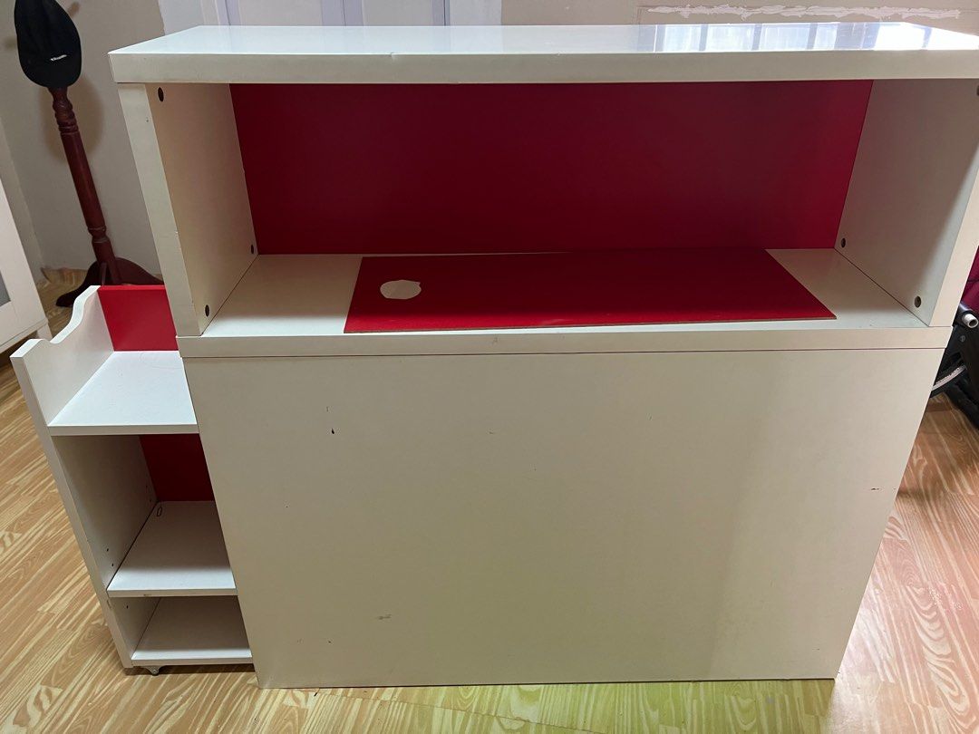 IKEA Flaxa headboard with storage compartments, Furniture & Home Living