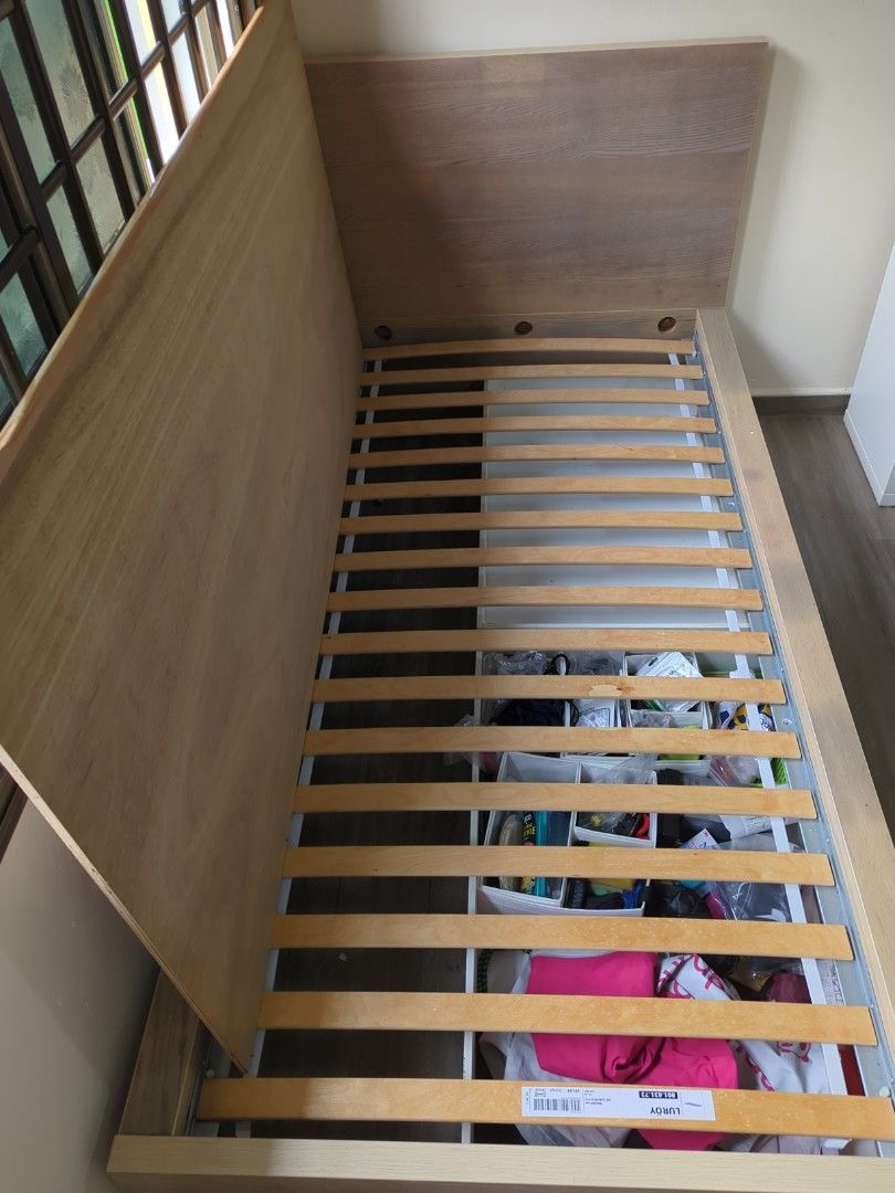 Ikea Malm Storage Bed, Furniture & Home Living, Furniture, Bed Frames