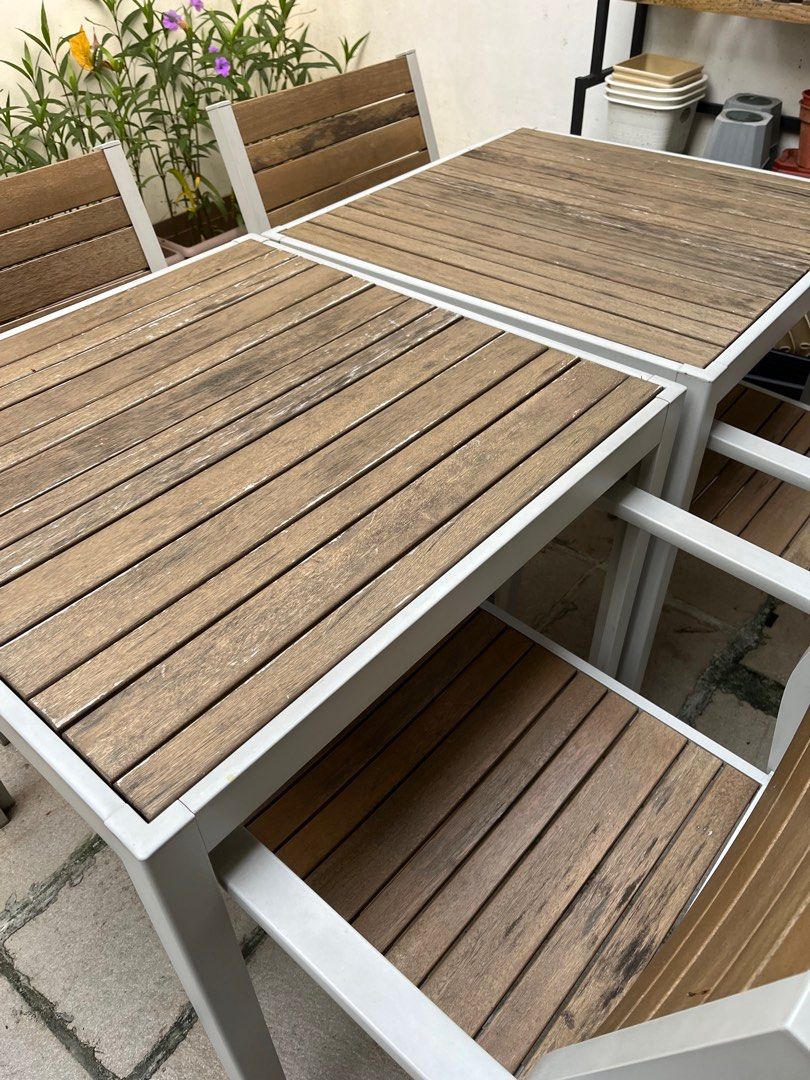 Ikea outdoor tables and chairs, Furniture & Home Living, Outdoor