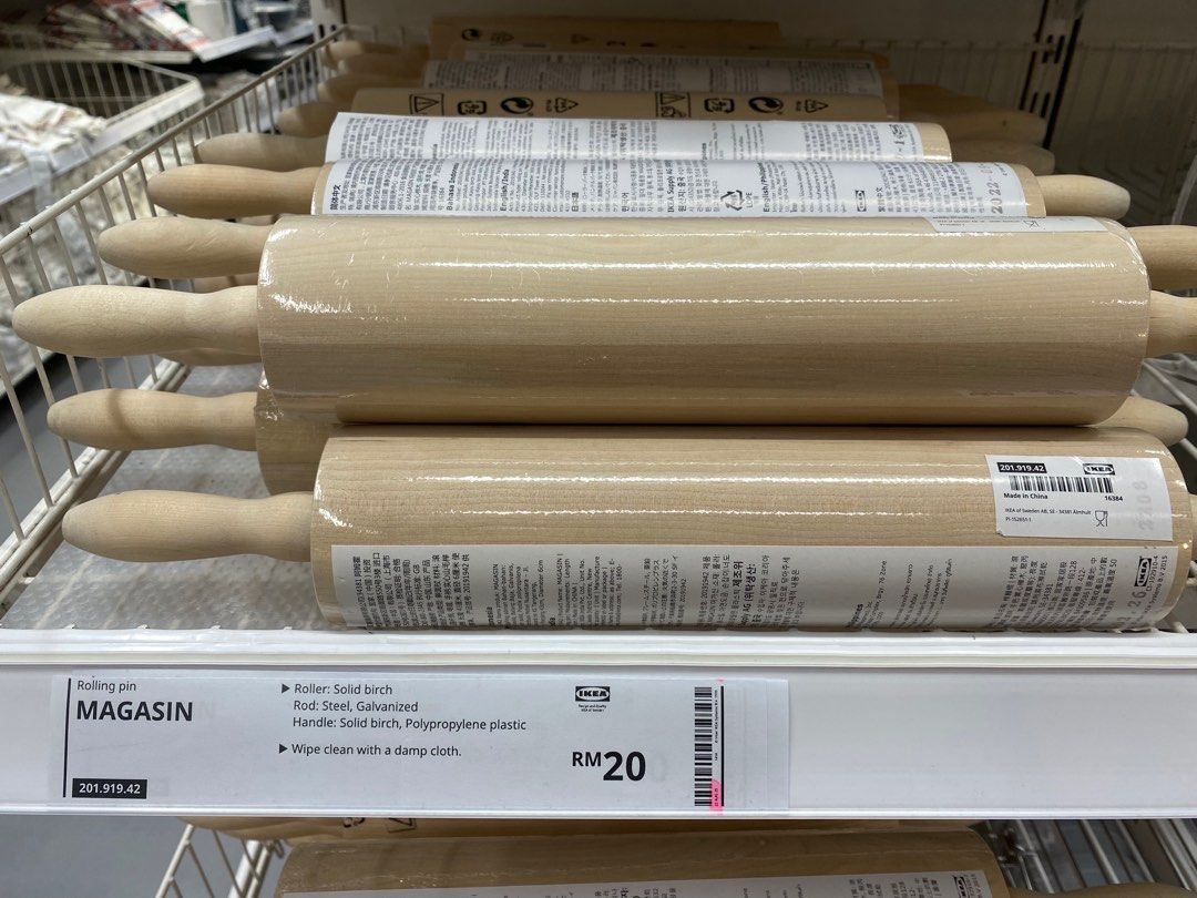 IKEA Rolling Pin, Furniture & Home Living, Kitchenware & Tableware, Bakeware on Carousell
