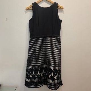 Joline Aldeguer black and white dress