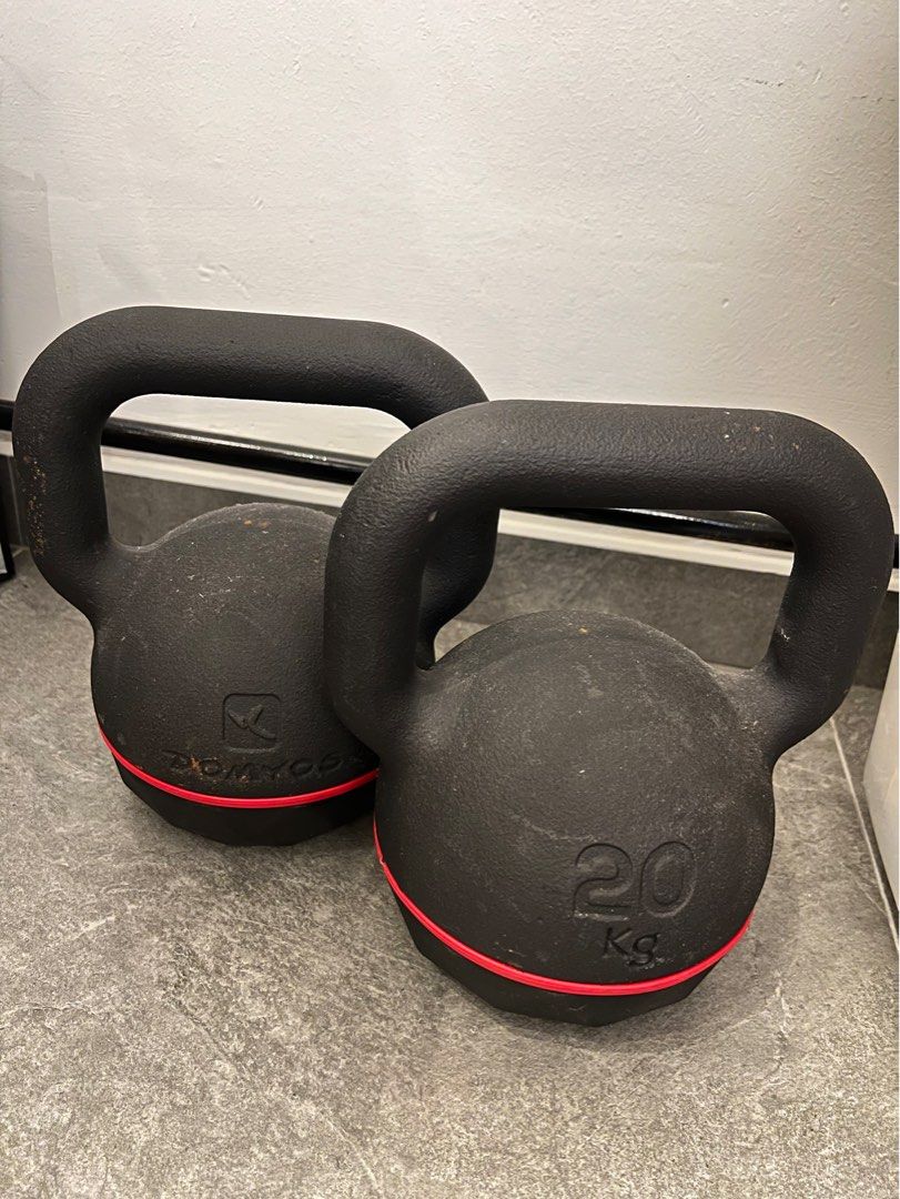 Kettlebell 20kg (One pair), Sports Equipment, Exercise & Fitness