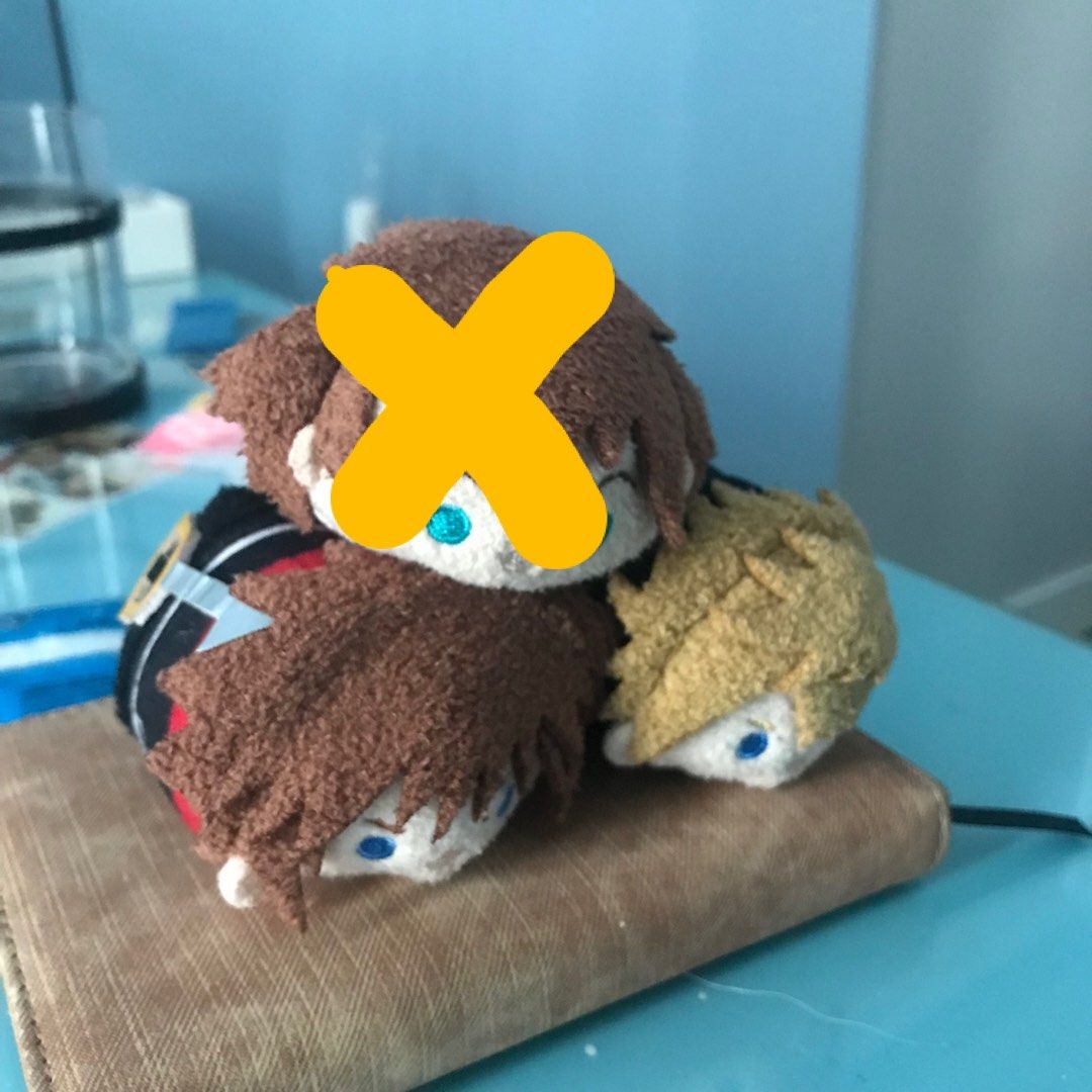 Kingdom hearts Tsum Tsum plushies Roxas Sora set