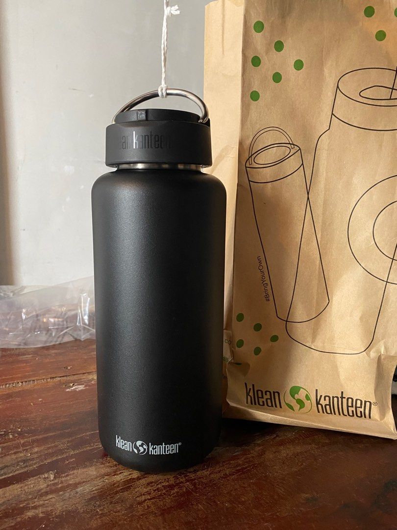 Buy Klean Kanteen 40oz 1182ml Wide Water Bottle with Loop Cap