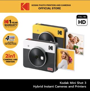 Kodak Mini Shot 3 Retro Instant 2 In 1 Camera and Printer with Bundle  Accesories