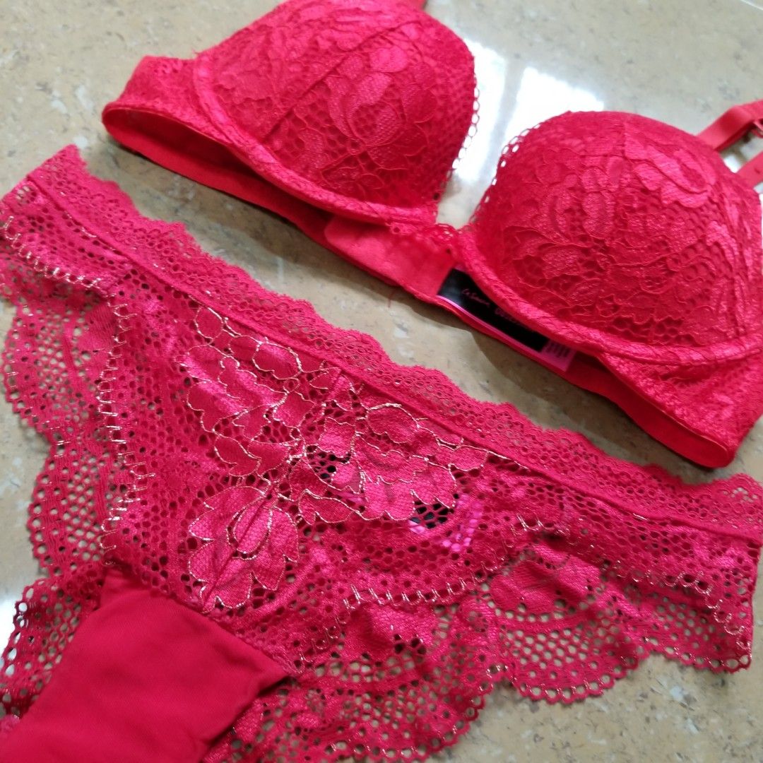 La Senza Obsession Dark Pink Lace Underwire Bra  Onestop-Thriftshop  Consignment and Discount Bouitique