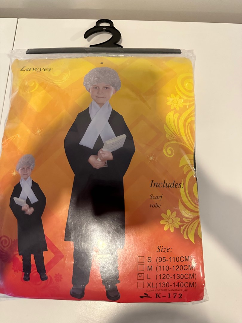 Lawyer/ Judge Costume for Kids, Babies & Kids, Babies & Kids Fashion on