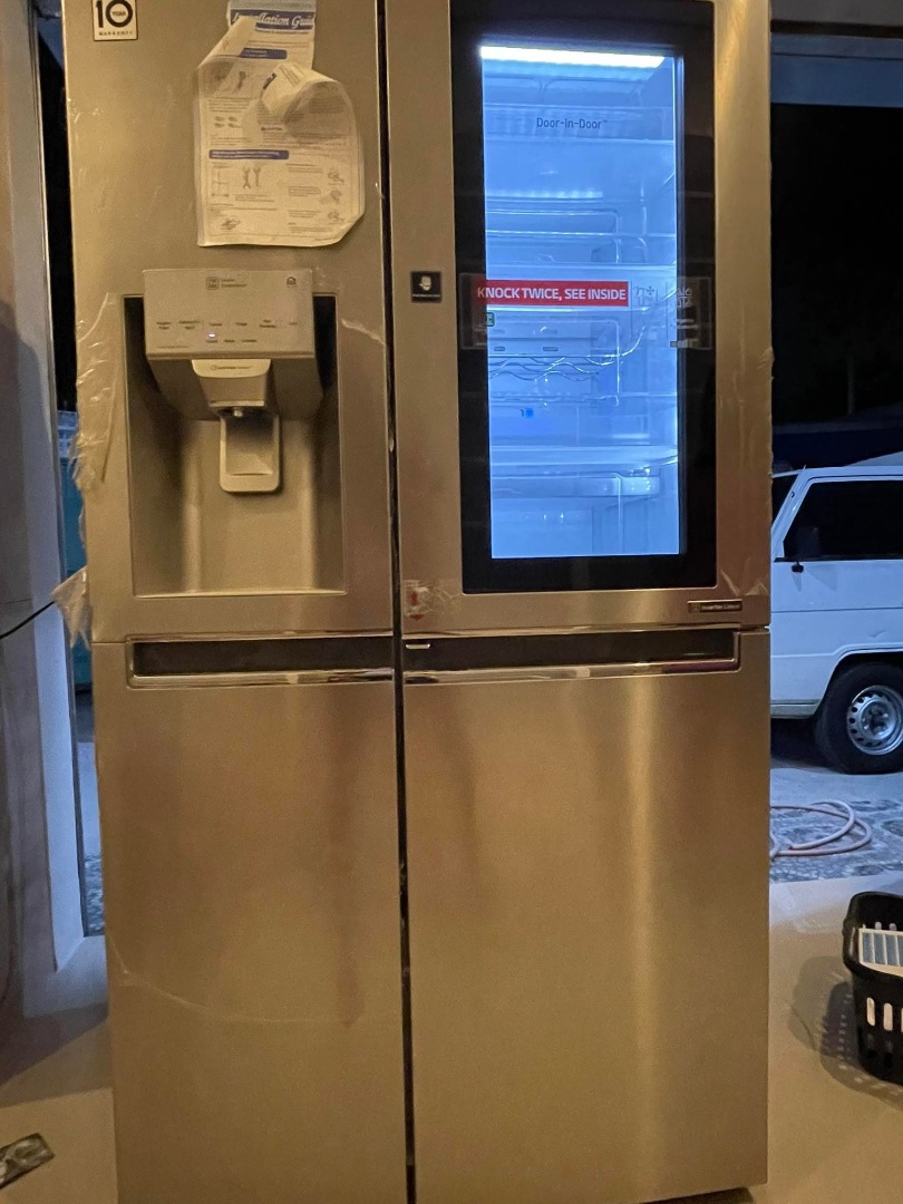 LG Inverter Refrigerator Freezer Thinq 23.8cuft Instaview Knock On Door