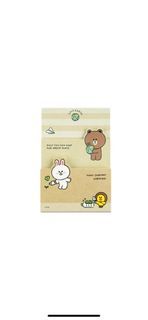 line friends .BT21三層造型便條紙+BT21筆記本#22含運