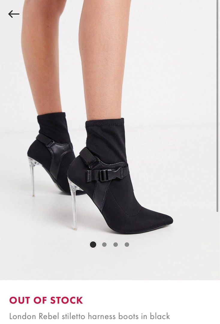 London rebel stiletto ankle boots sale