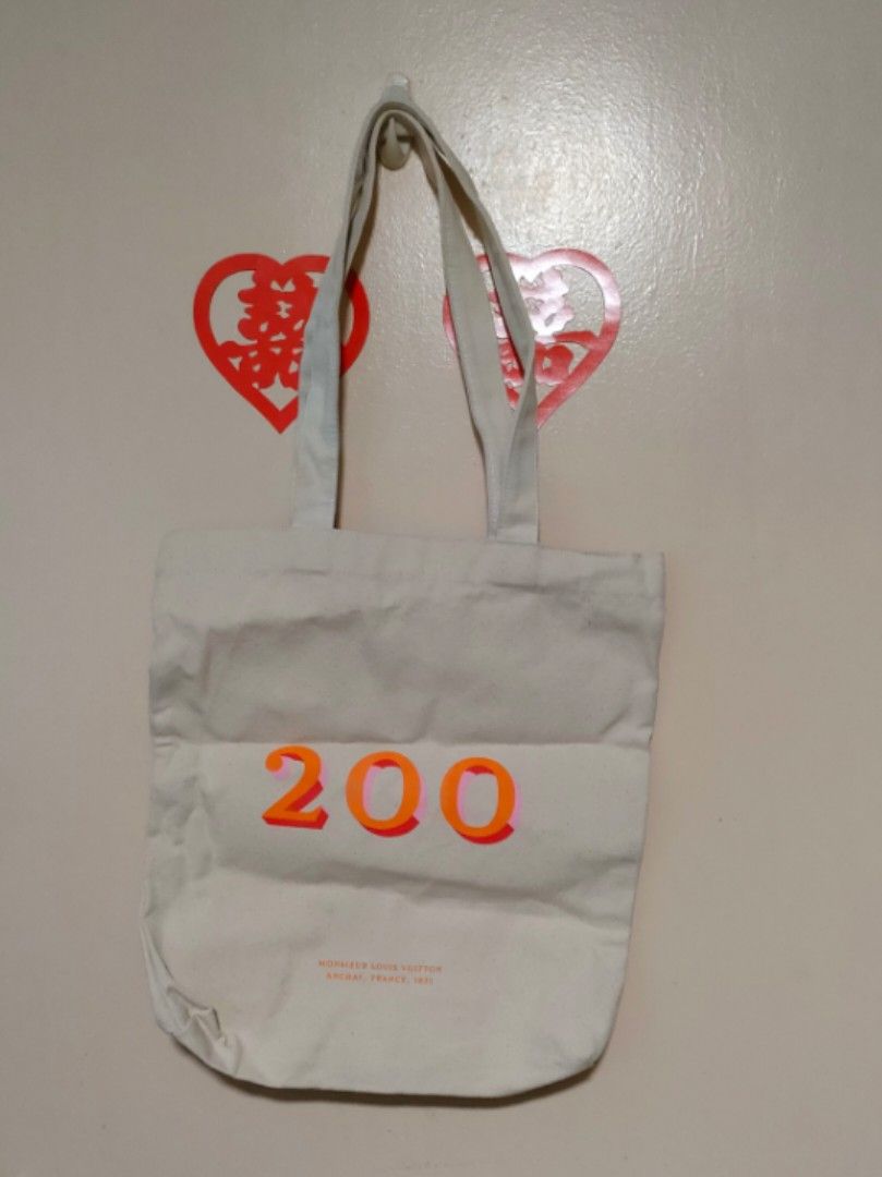 LOUIS VUITTON 200th Anniversary Trunks Exhibition Canvas Tote Bag 100%  Authentic