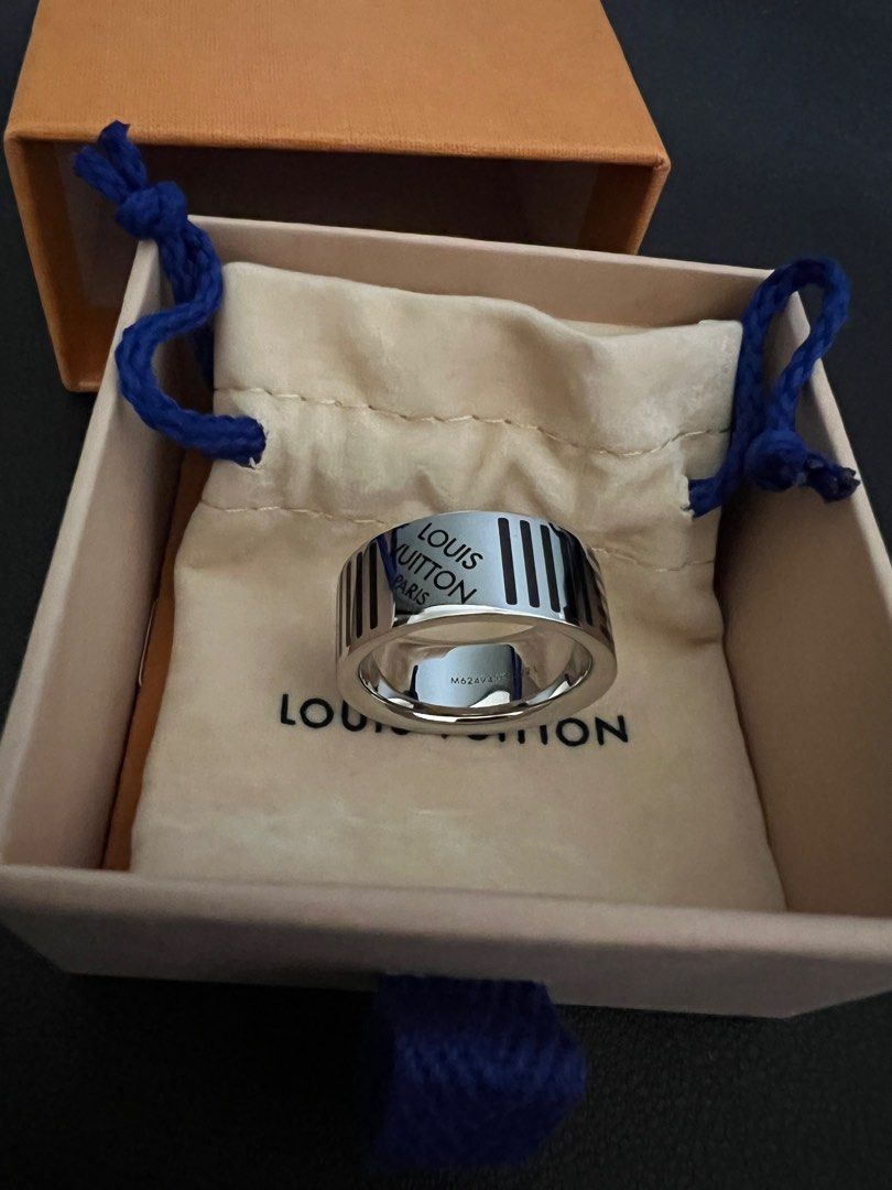 Louis Vuitton Damier Black Ring - Size M Labellov Buy and Sell Authentic  Luxury