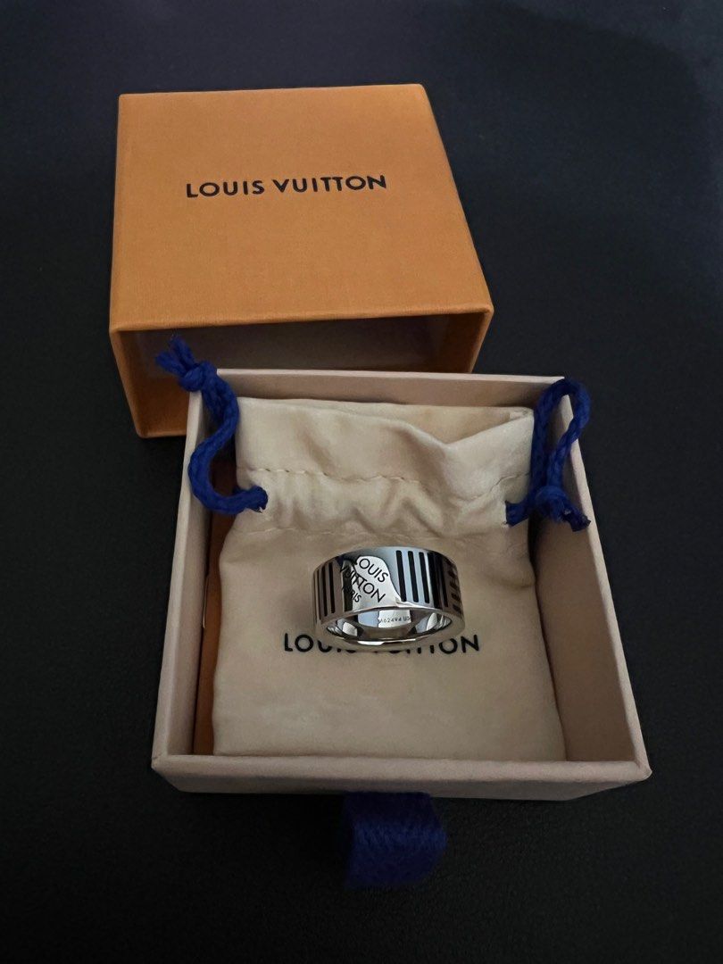 Louis Vuitton Damier Black Ring - Brass Band, Rings - LOU274643