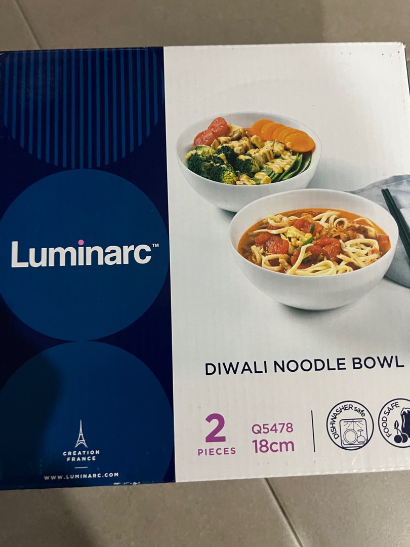 Luminarc Noodles bowls, Furniture & Home Living, Kitchenware