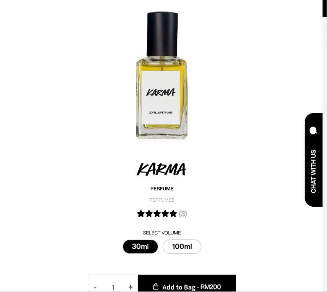 Jo malone lush shop karma price