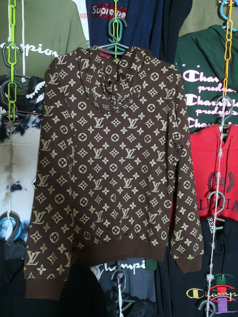 Louis Vuitton Supreme Brown 3D Hoodie Supreme LV Hoodie Luxury