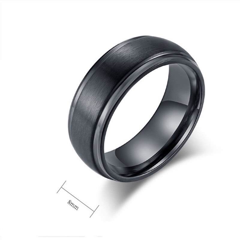 Matte black stainless steel ring, Men's Fashion, Watches  Accessories,  Jewelry on Carousell