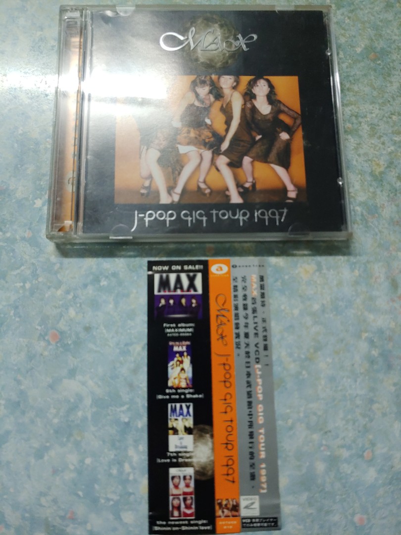 MAX J-POP GIG TOUR 1997 VCD, 興趣及遊戲, 音樂、樂器& 配件, 音樂與