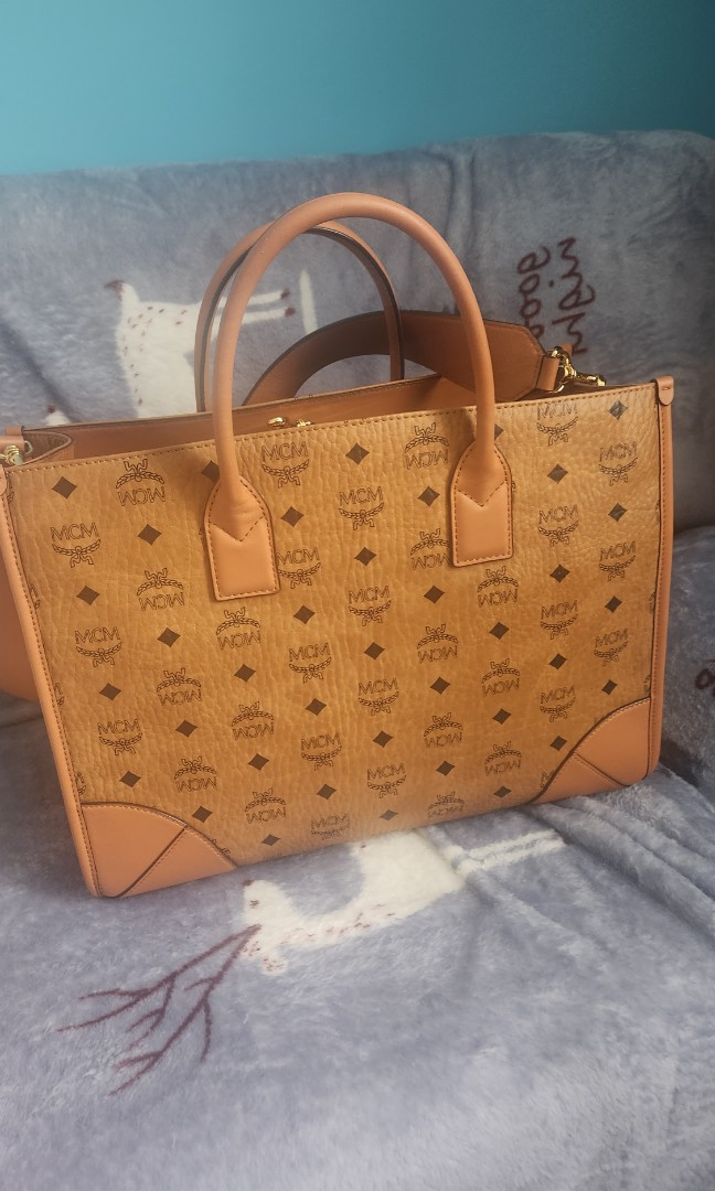 MCM-Visetos Munchen Tote with Pouch - Couture Traders