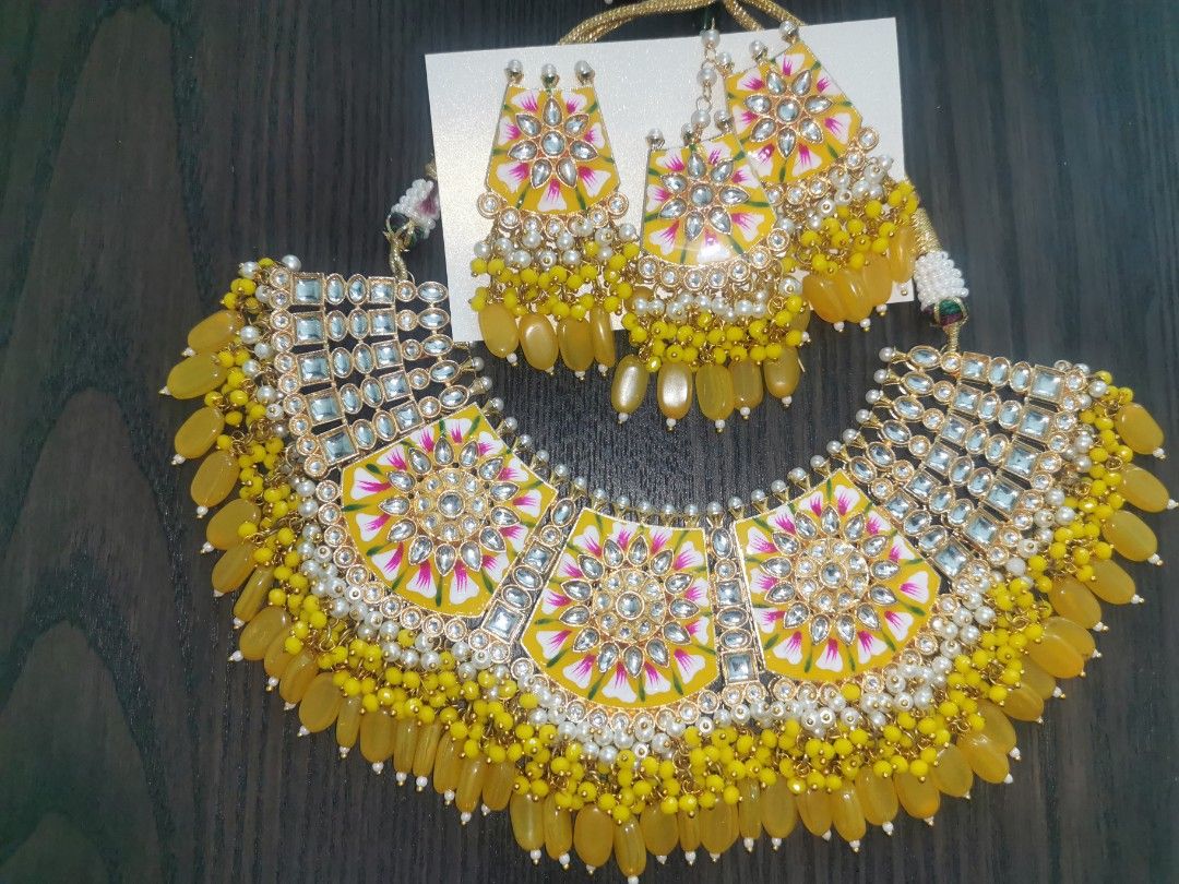 Meenakari Necklace Set Women s Fashion Dresses Sets