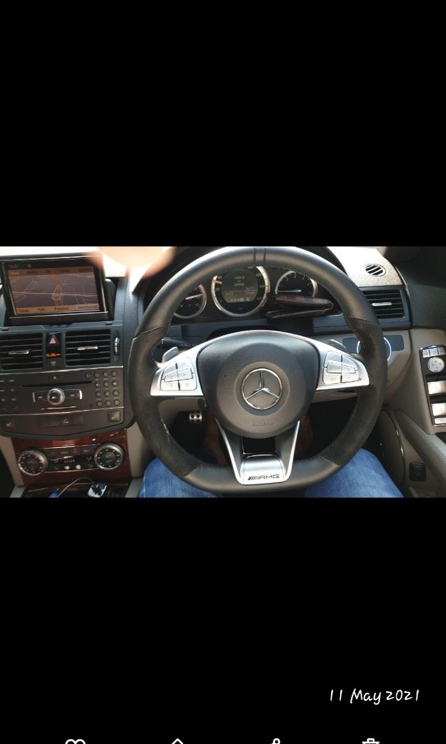 Mercedesbenz W204 C class Amg Line flat bottom steering&column W212