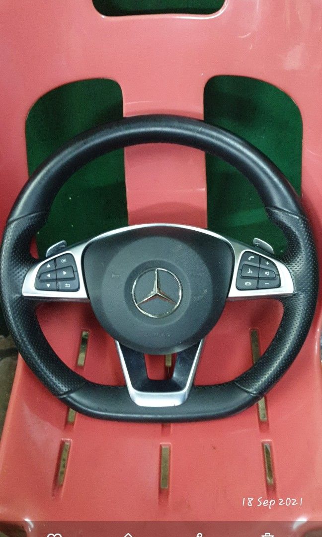 Mercedesbenz W204 C class Amg Line flat bottom steering&column W212