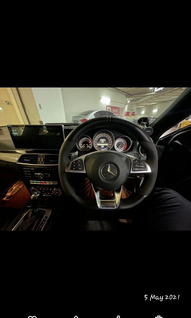 Mercedesbenz W204 C class Amg Line flat bottom steering&column W212