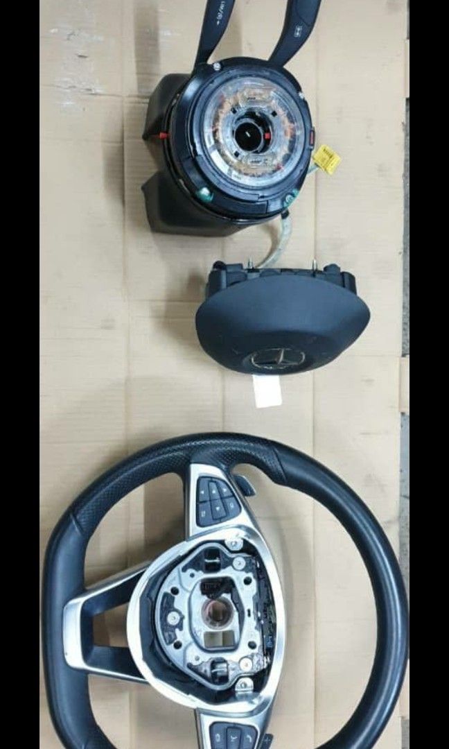 Mercedesbenz W204 C class Amg Line flat bottom steering&column W212