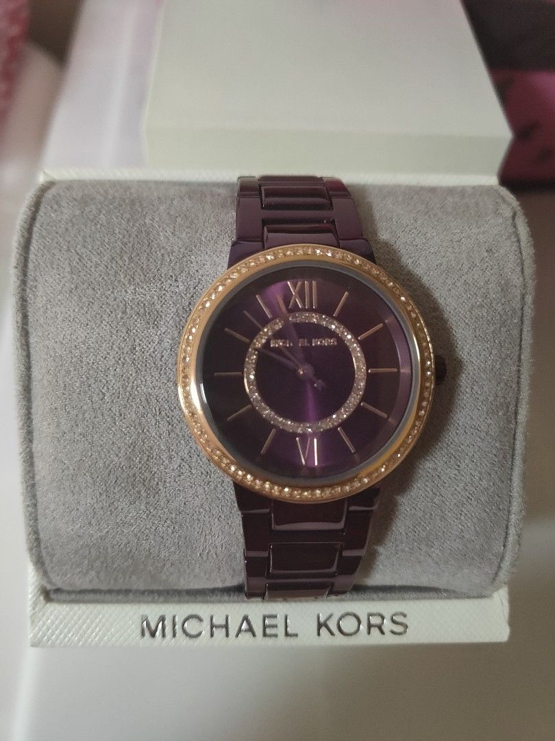 Purple michael kors watch outlet