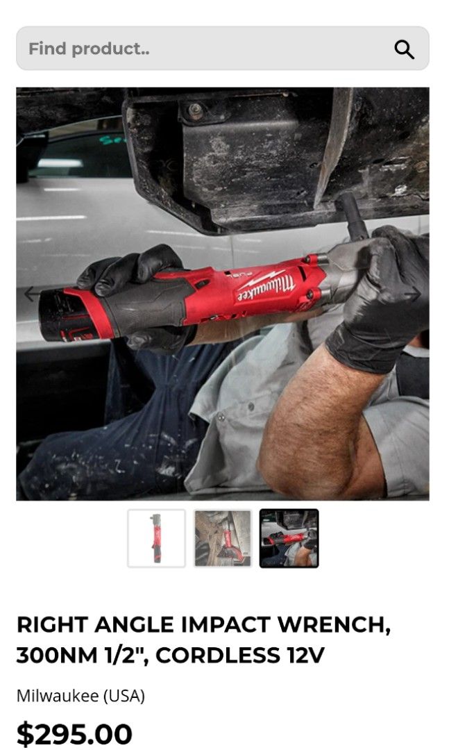 Milwaukee right angle impact wrench, Furniture & Home Living, Home