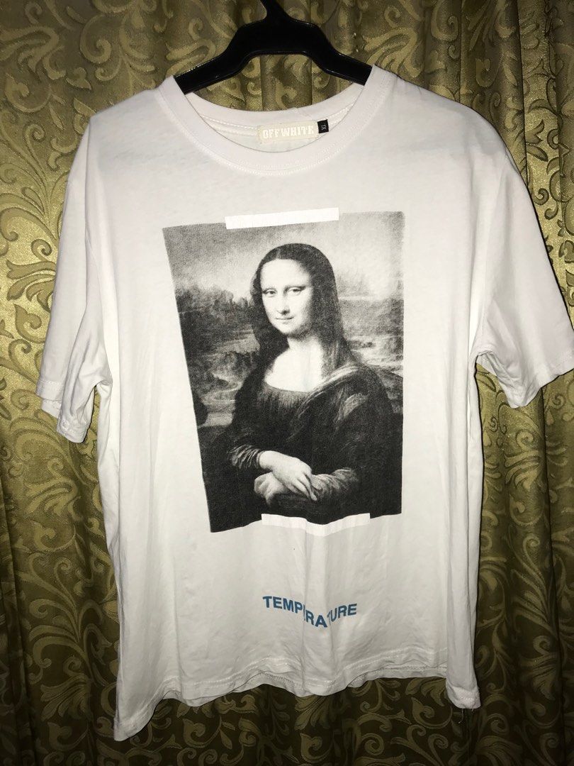 Mona Lisa Off White Mens Fashion Tops And Sets Tshirts And Polo Shirts On Carousell 