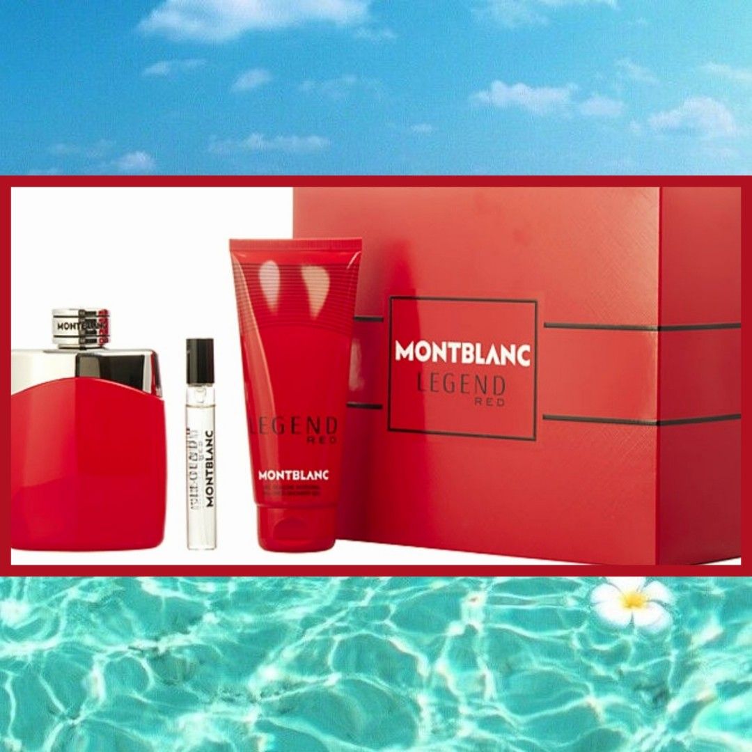 Mont Blanc Red Gift Set EDP (Pefume/Travel Size/ Shower Gel), Beauty