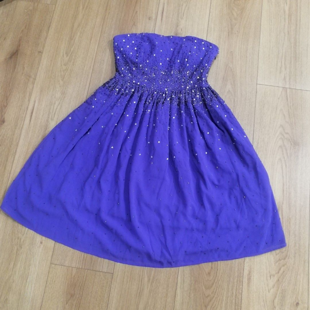 Purple dress size sale 12