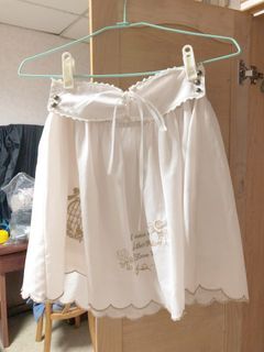 日本MUSSY軟妹荷葉邊刺繡短裙💟可換物