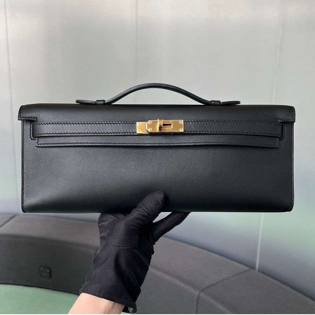 Hermes Kelly Danse II Black Swift, Luxury, Bags & Wallets on Carousell