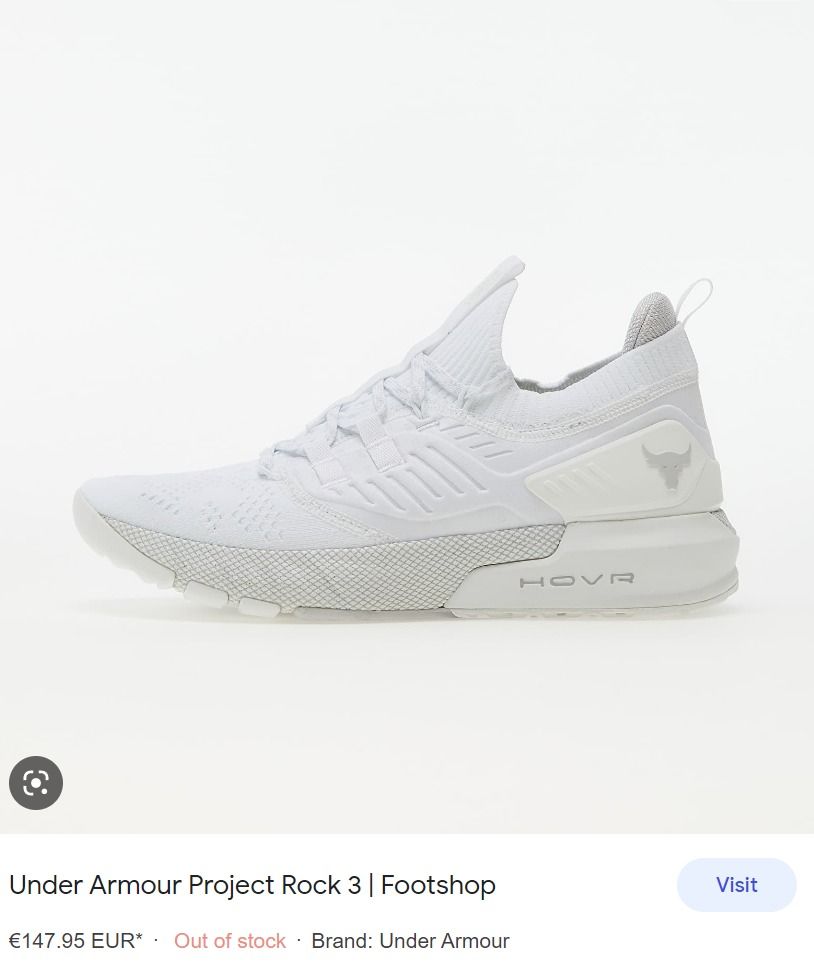 New Under Armor project rock 3 white Women s Fashion Footwear