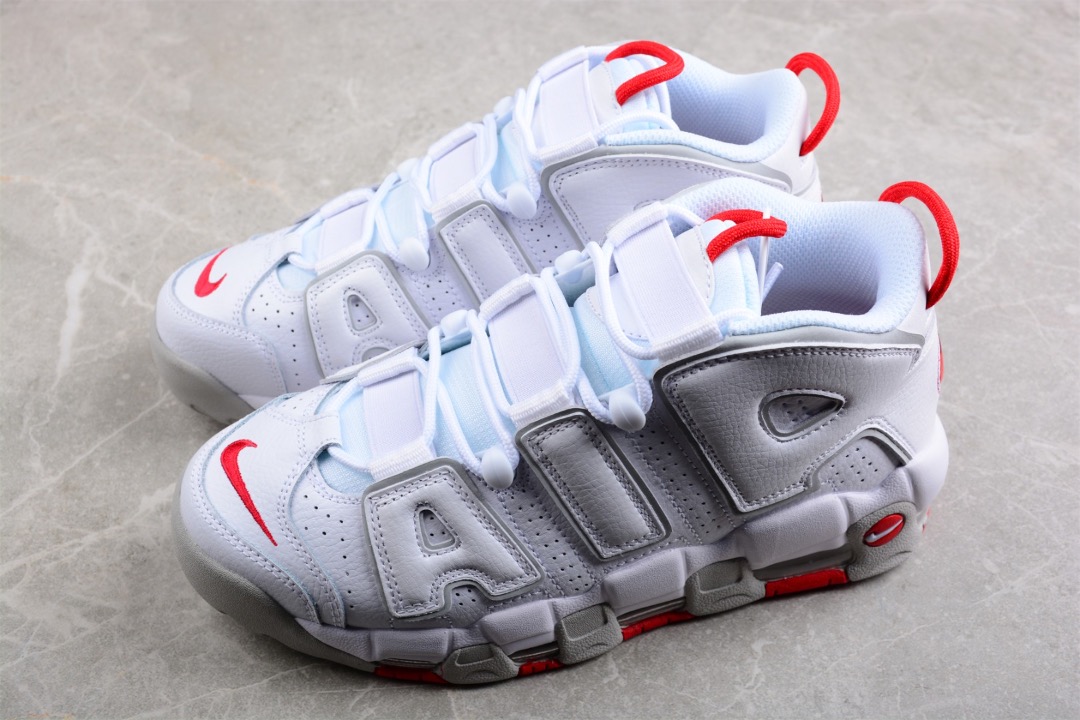 Air more uptempo sale white gym red