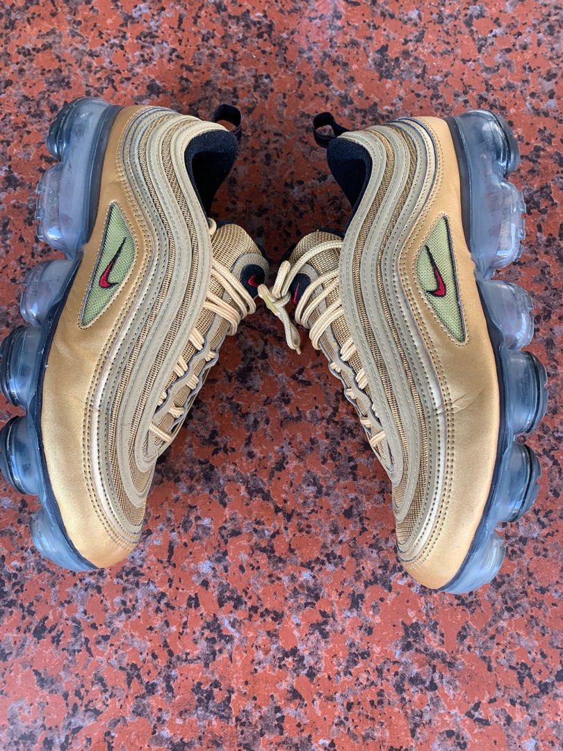 nike vapormax 97 metallic gold