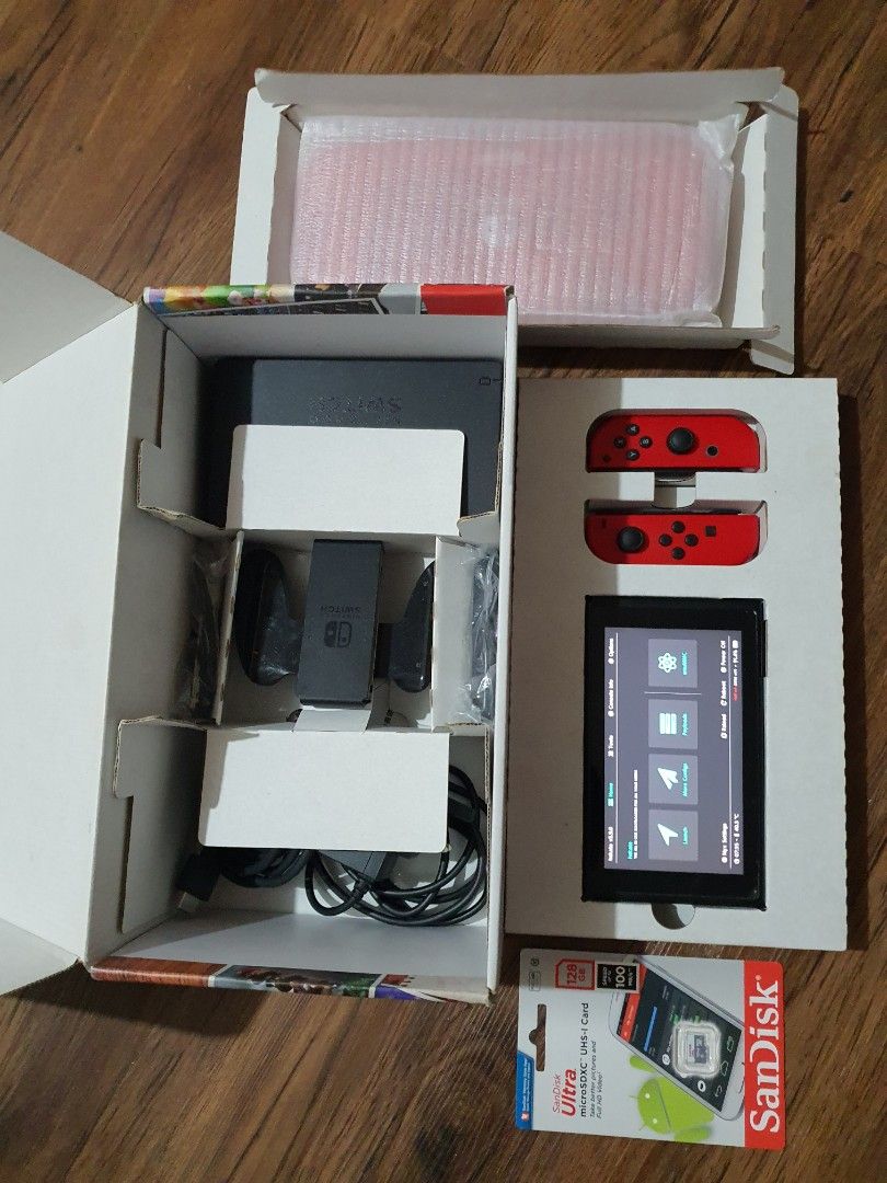 Nintendo switch Unpatched Jaibreak 128GB Mario odyssey edition dual