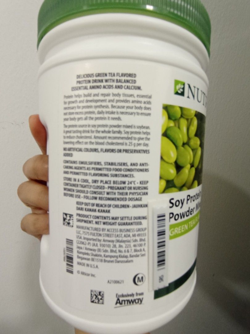 Nutrilite Soy Protein Powder Green Tea, Health & Nutrition, Health