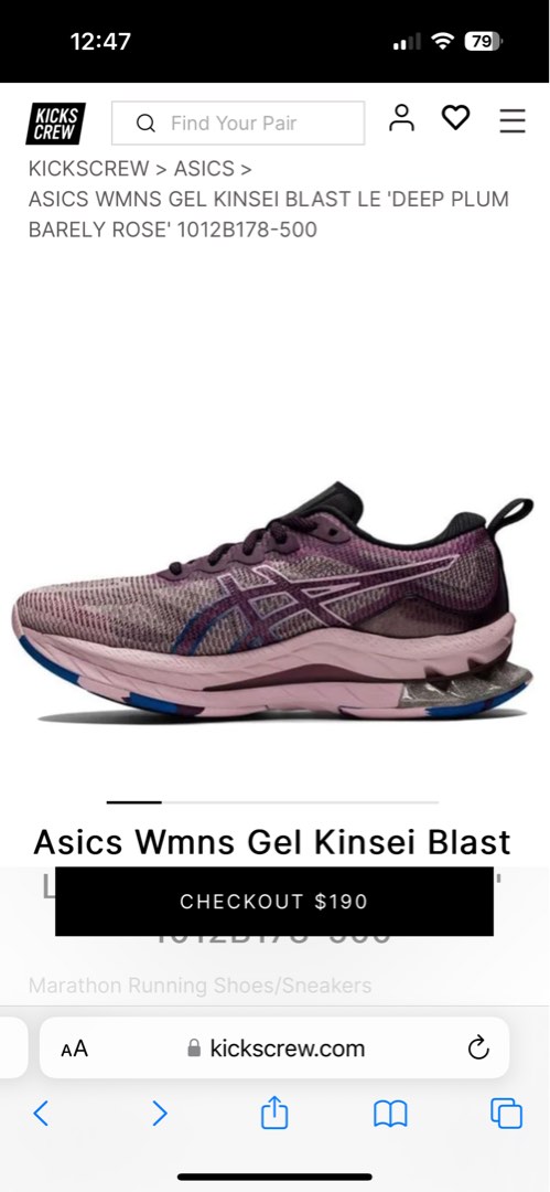 ASICS Women s running shoes Men s Fashion Footwear Sneakers on