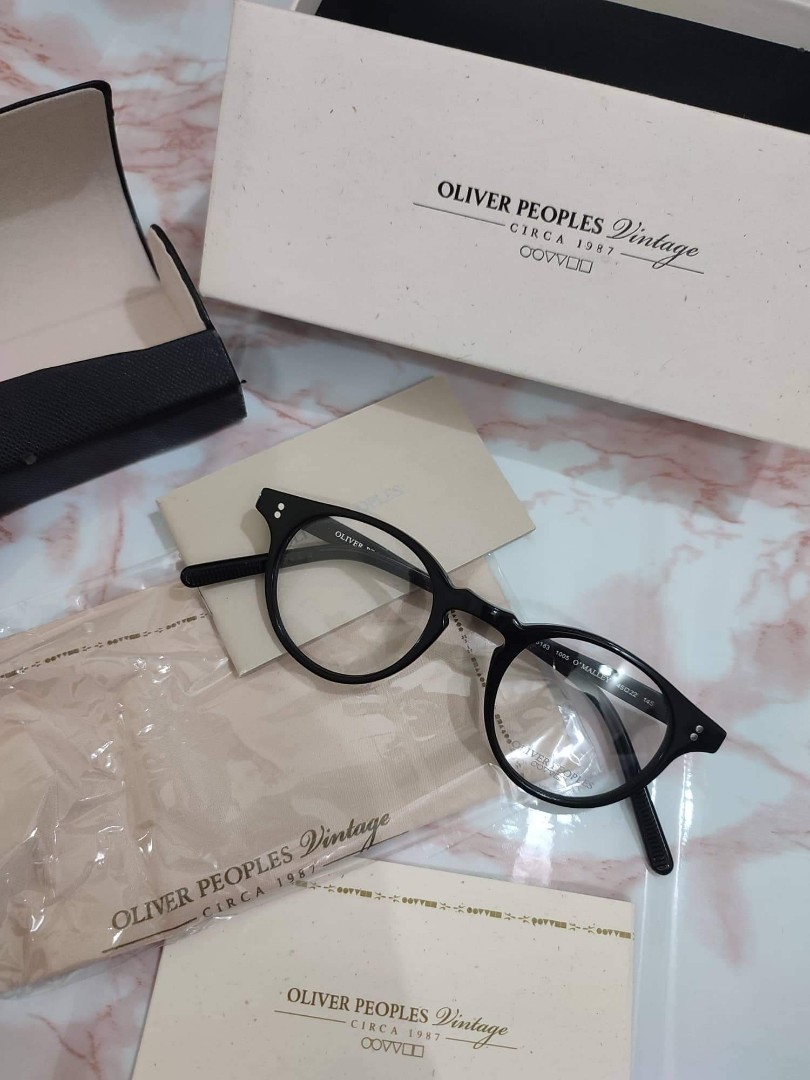 Oliver Peoples O'Malley OV5183 Round Glasses BLACK, Men's Fashion, Watches  & Accessories, Sunglasses & Eyewear on Carousell