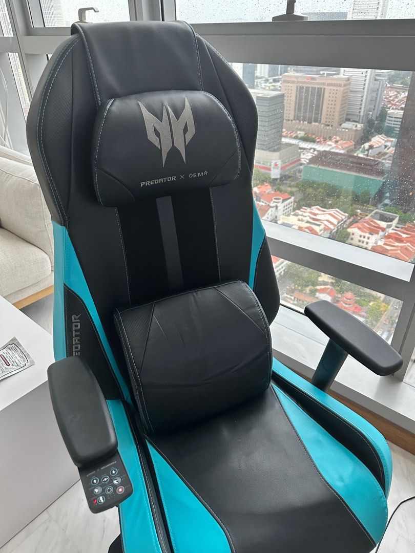 OSIM x Predator gaming massage chair / office chair, Furniture & Home
