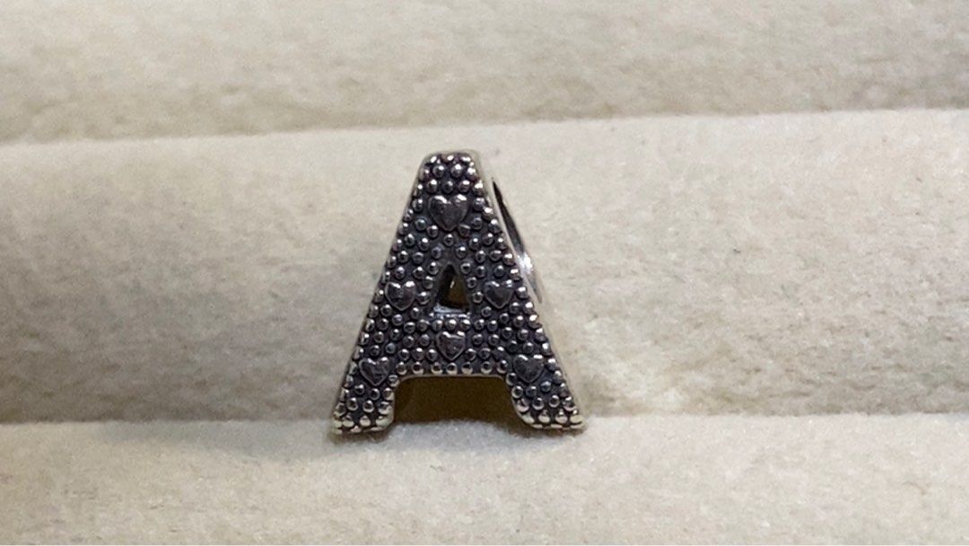 Pandora Letter A, Women's Fashion, Jewelry & Organizers, Charms on ...