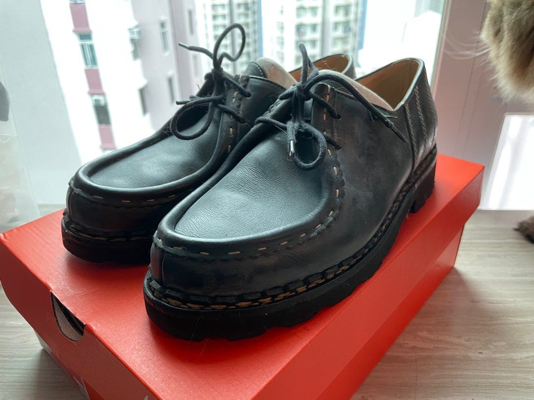 美品PARABOOT BLACK MICHAEL (Made in France), 男裝, 鞋, 西裝鞋