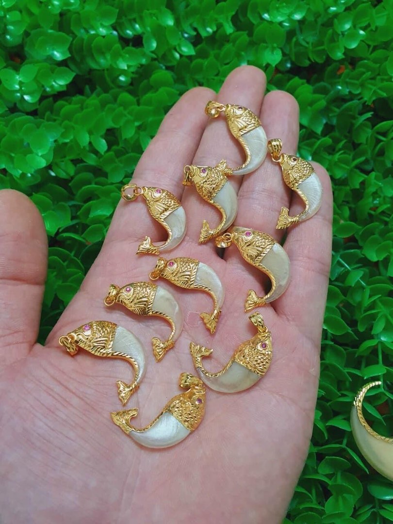 Pendant real Gold 10k real Tiger s nails