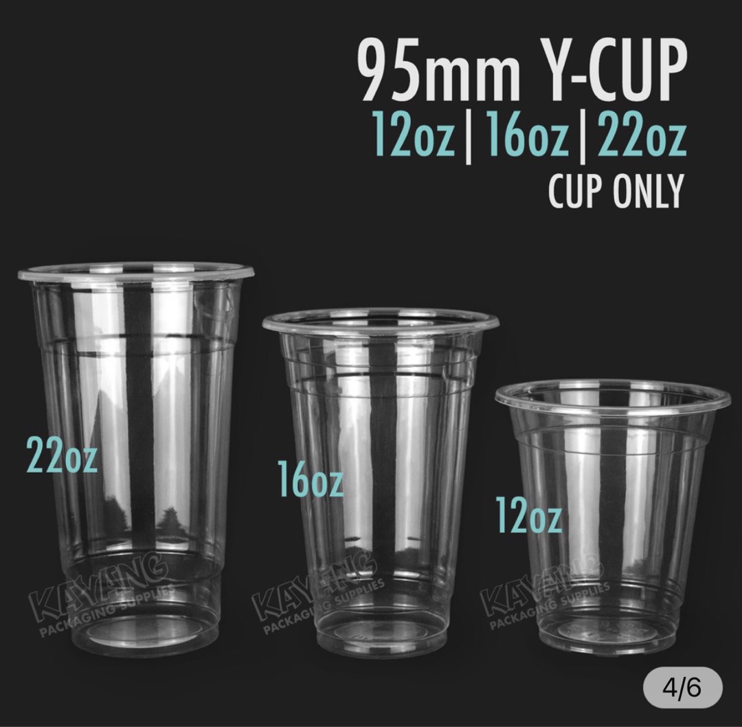 Plastic Cups Coffee Cups Coffee Shop Y Cups With Lid 12oz