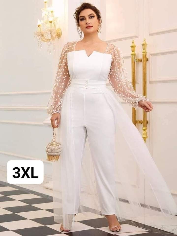 All white jumper plus size online