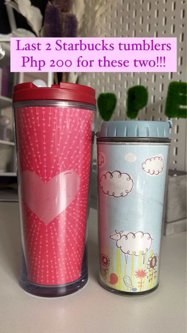 Preloved Starbucks tumblers, Furniture & Home Living, Kitchenware